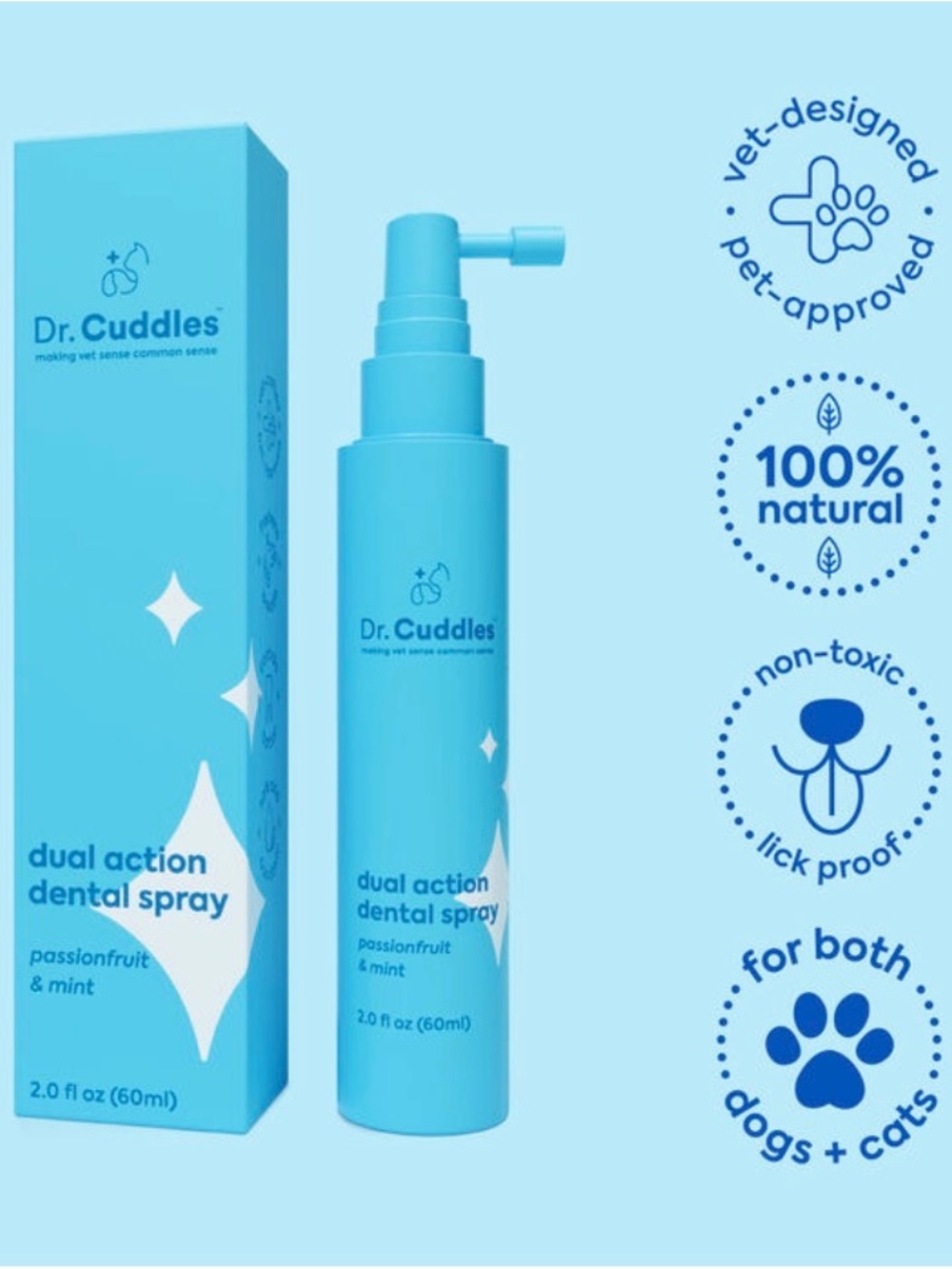 Dual Action Dental Spray for Women Skincare - Blue dr. Cuddles